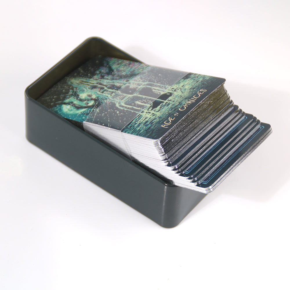 Prisma Visions Tarot Metal Box & Tin Box Gold-Plated Edge Process - TAROT DECK
