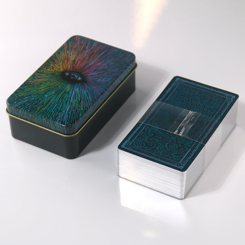 Prisma Visions Tarot Metal Box & Tin Box Gold-Plated Edge Process - TAROT DECK