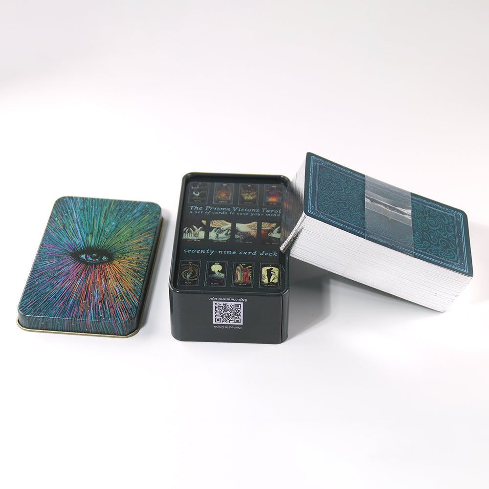 Prisma Visions Tarot Metal Box & Tin Box Gold-Plated Edge Process - TAROT DECK