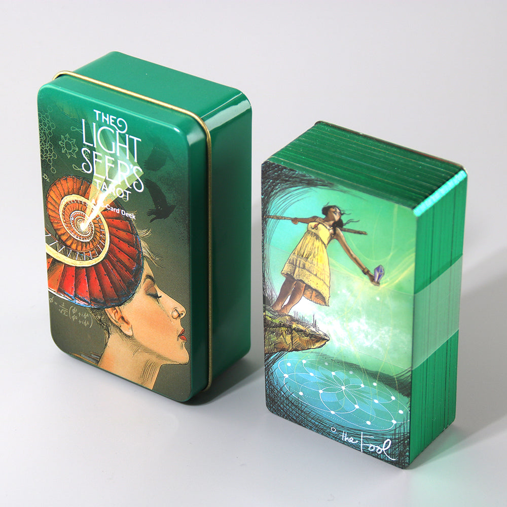 Light Seer's Tarot Metal Box & Tin Box Gold-Plated Edge Process - TAROT DECK