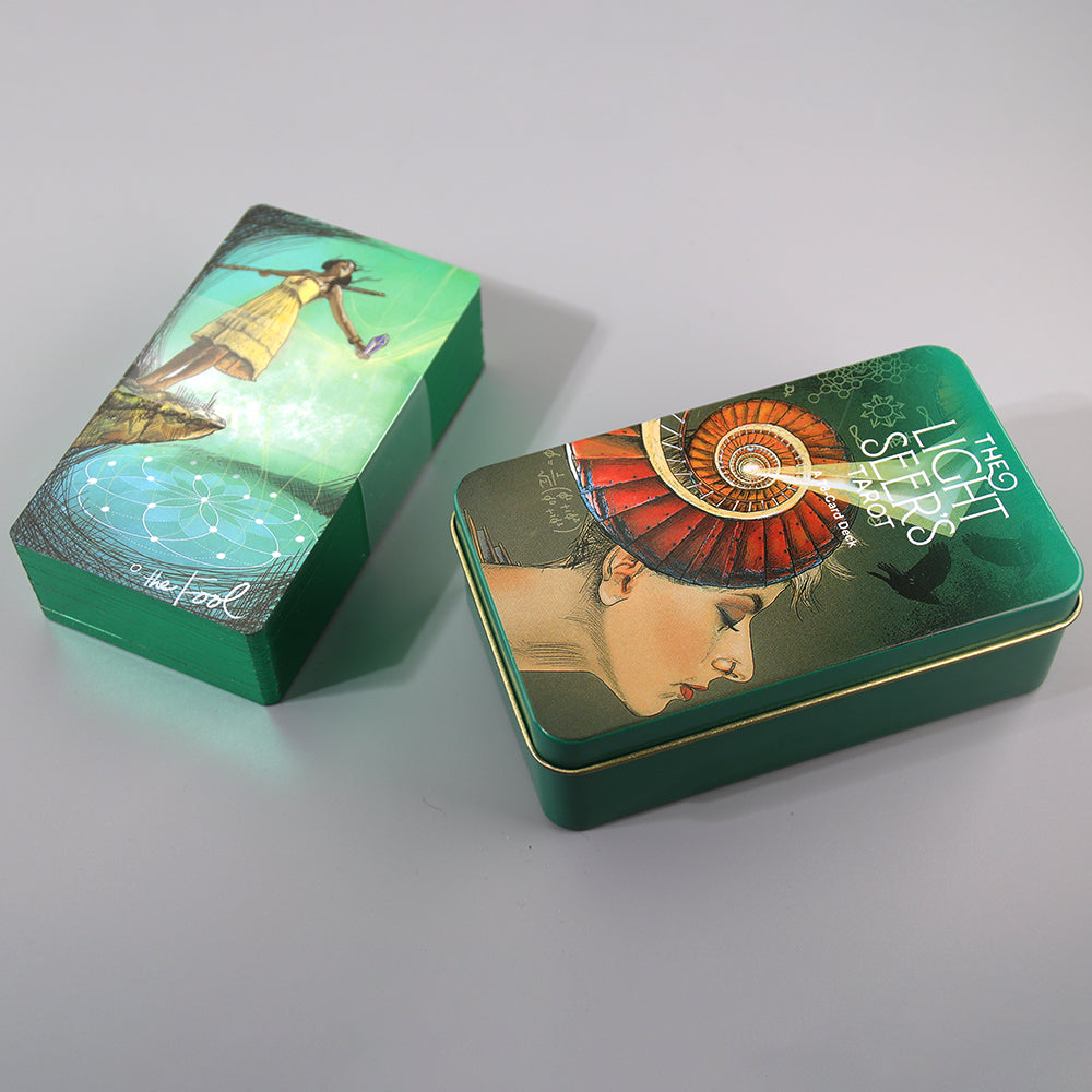 Light Seer's Tarot Metal Box & Tin Box Gold-Plated Edge Process - TAROT DECK