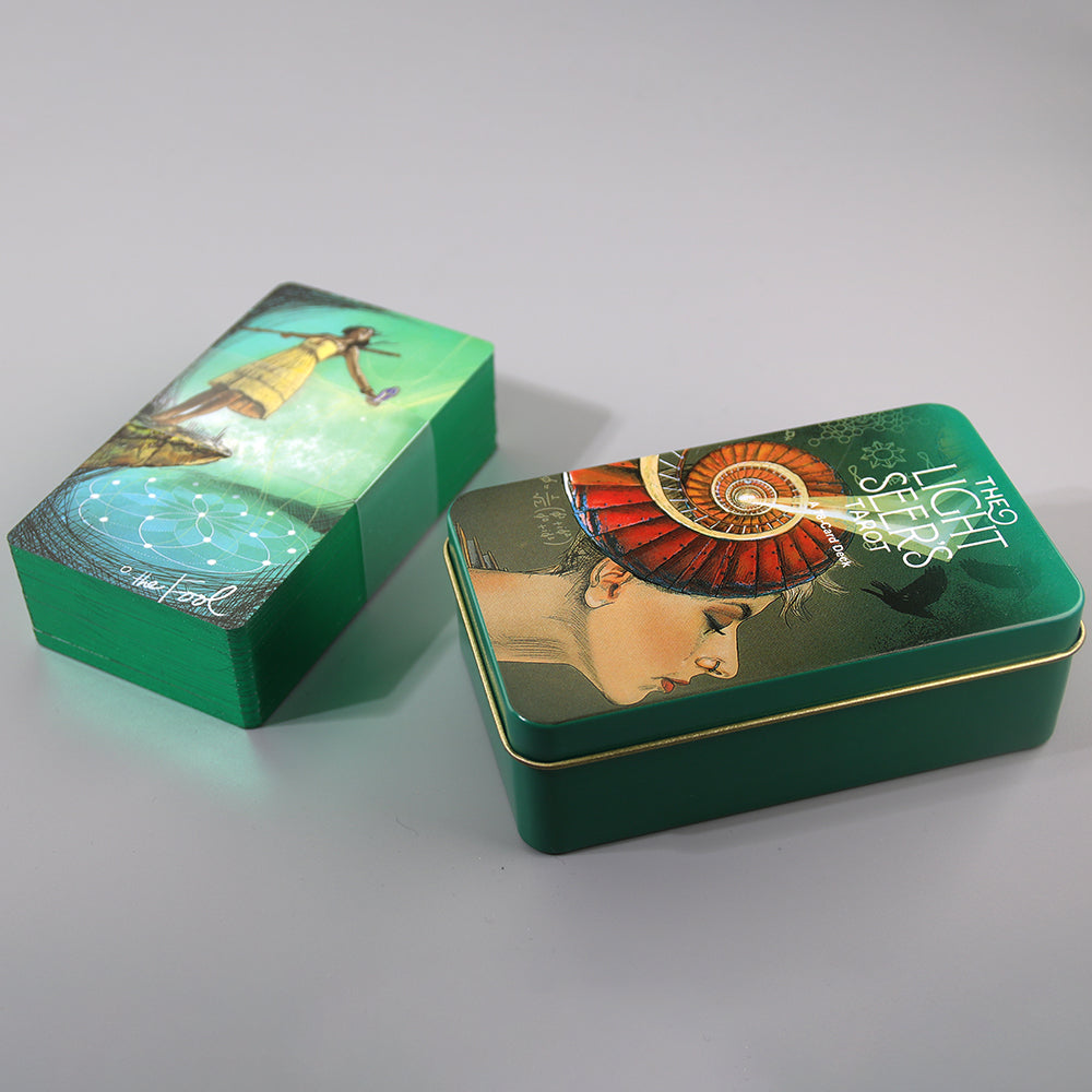 Light Seer's Tarot Metal Box & Tin Box Gold-Plated Edge Process - TAROT DECK