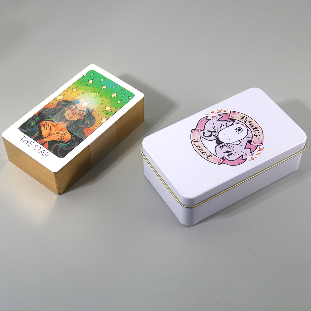 Third Eye Tarot Metal Box & Tin Box Gold-Plated Edge Process - TAROT DECK