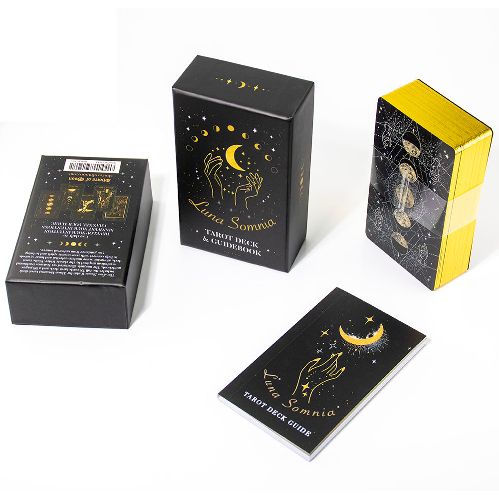 Shores Of Moon Luna Somnia Tarot Deck with Guidebook Box 78 Cards Complete Full Deck Starry Dreams Celestial Astrology Witchy - TAROT DECK