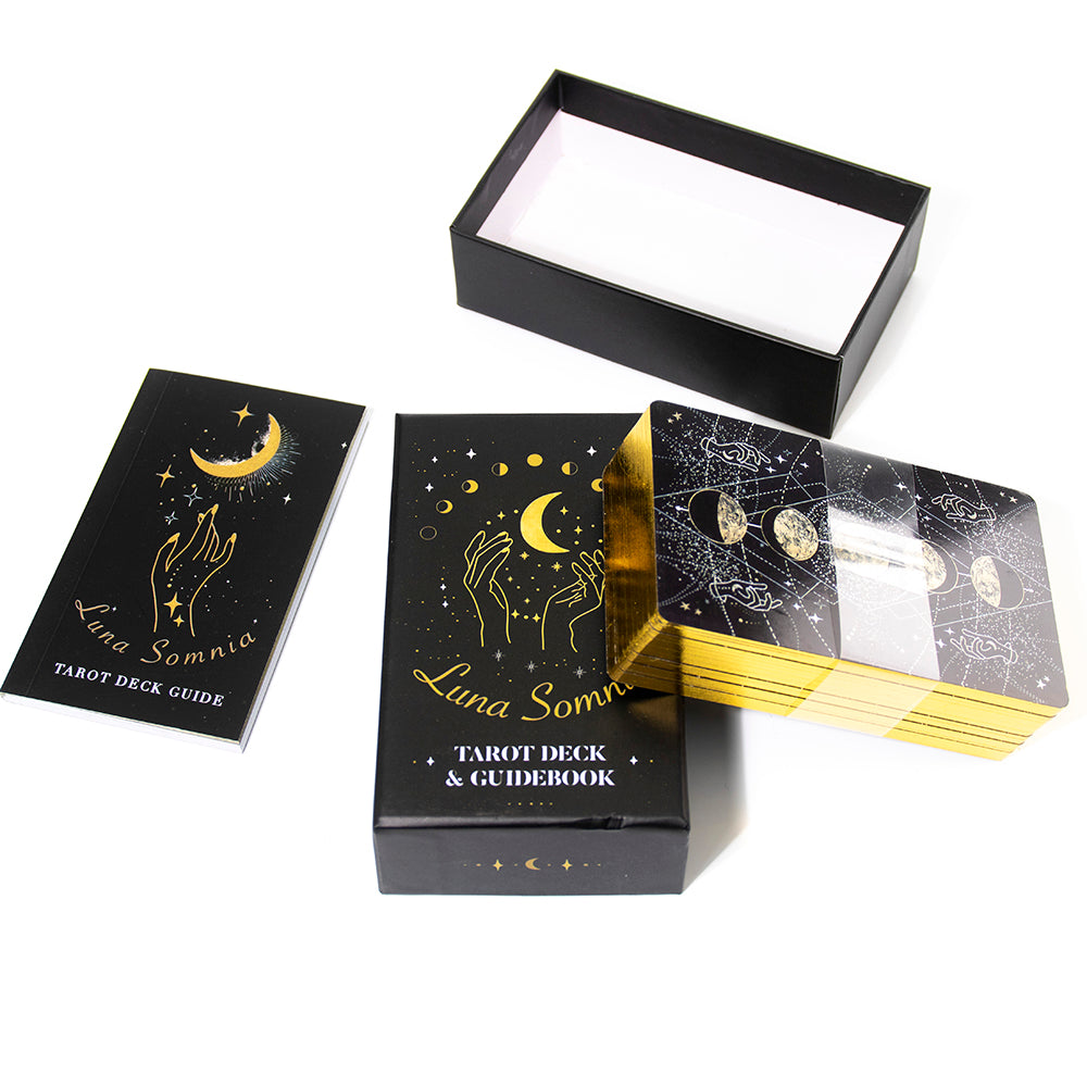 Shores Of Moon Luna Somnia Tarot Deck with Guidebook Box 78 Cards Complete Full Deck Starry Dreams Celestial Astrology Witchy - TAROT DECK