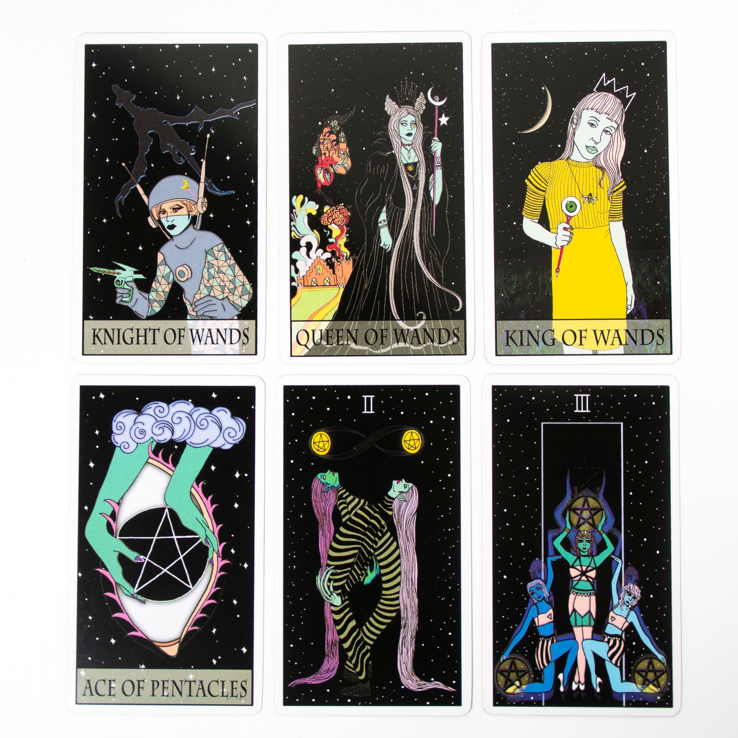Moon Power Tarot 78 card deck featuring an illustrated Major Arcana and Minor Arcana - TAROT DECK