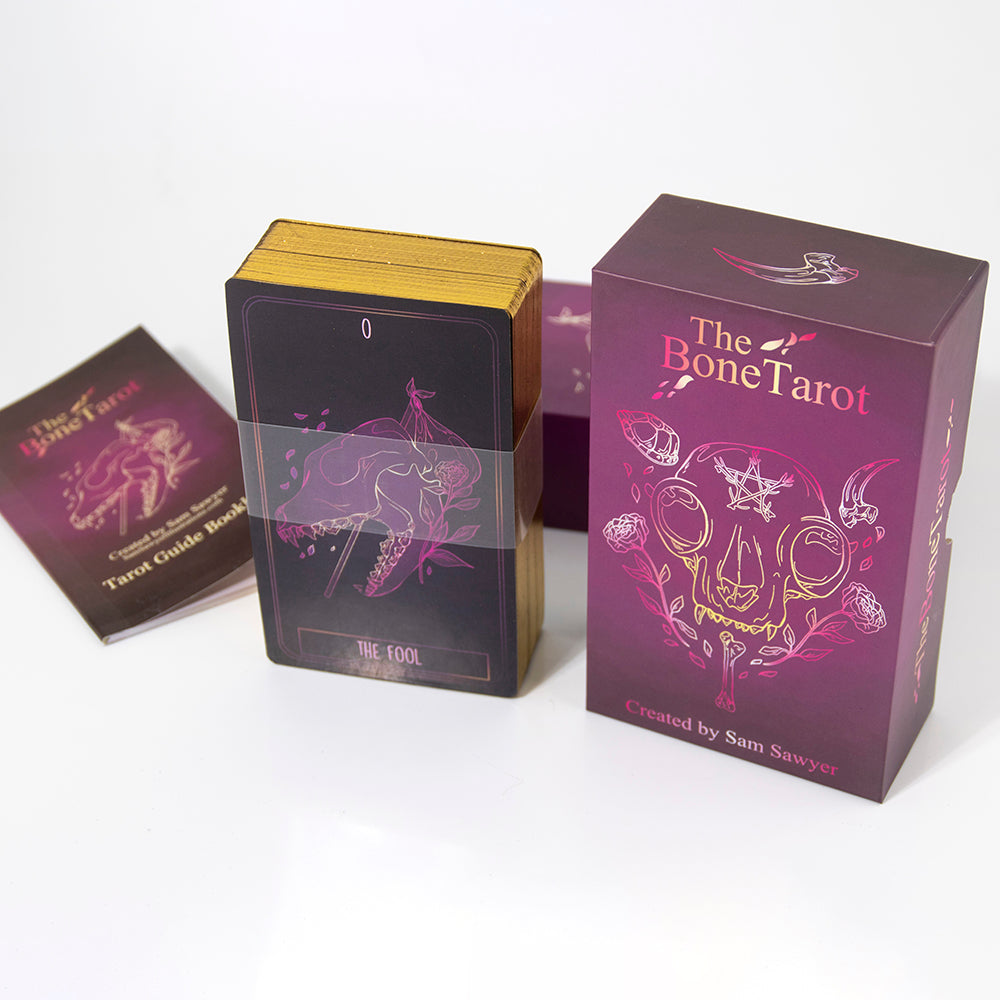 The Bone Tarot Deck, intuitive, divination deck, 78 card tarot - TAROT DECK