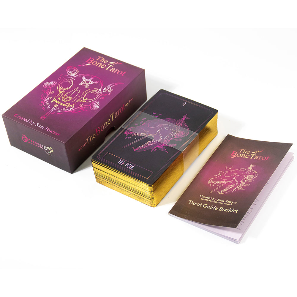 The Bone Tarot Deck, intuitive, divination deck, 78 card tarot - TAROT DECK