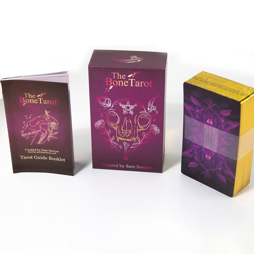 The Bone Tarot Deck, intuitive, divination deck, 78 card tarot - TAROT DECK