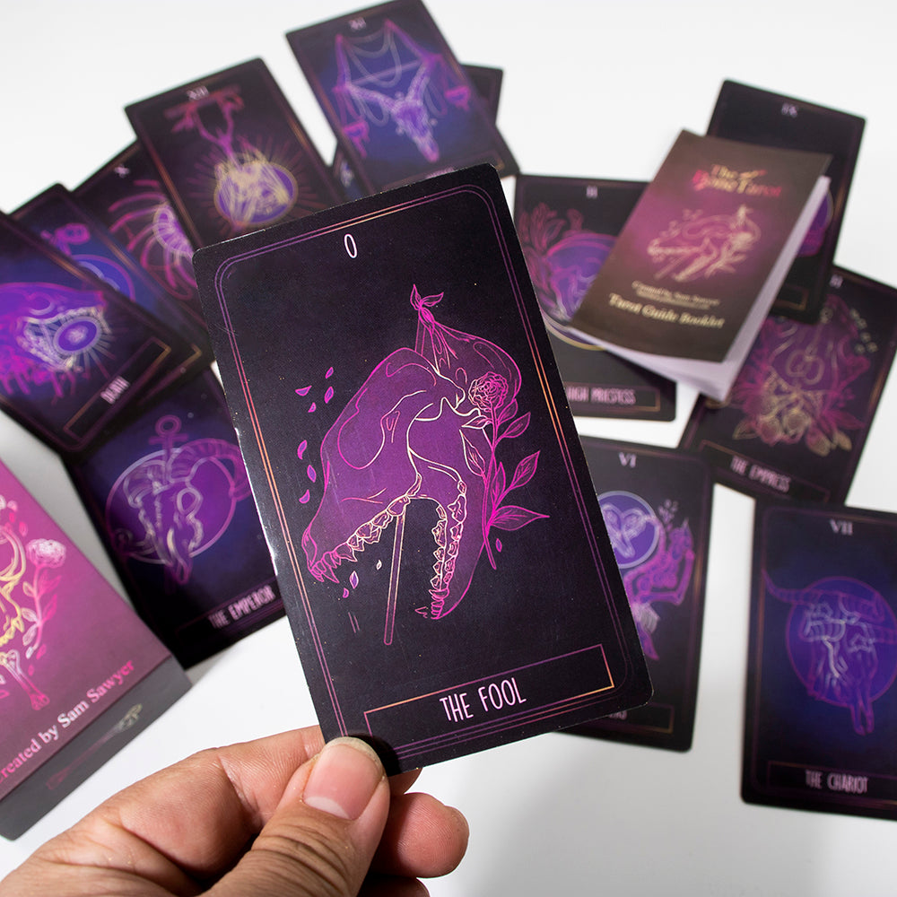 The Bone Tarot Deck, intuitive, divination deck, 78 card tarot - TAROT DECK