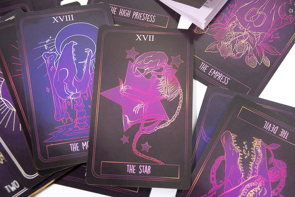 The Bone Tarot Deck, intuitive, divination deck, 78 card tarot - TAROT DECK