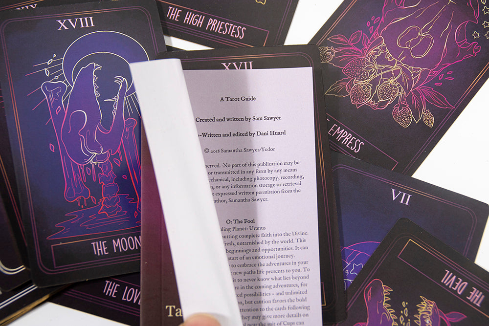 The Bone Tarot Deck, intuitive, divination deck, 78 card tarot - TAROT DECK