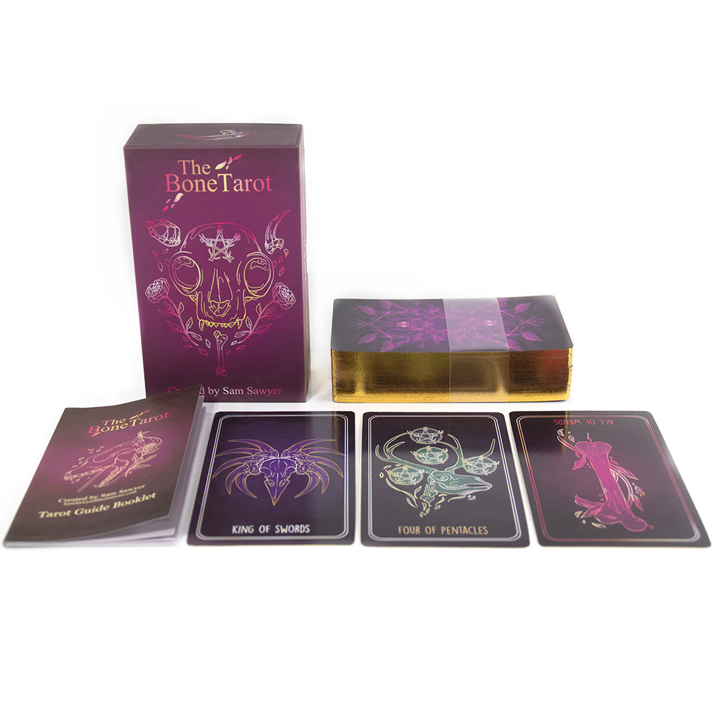 The Bone Tarot Deck, intuitive, divination deck, 78 card tarot - TAROT DECK