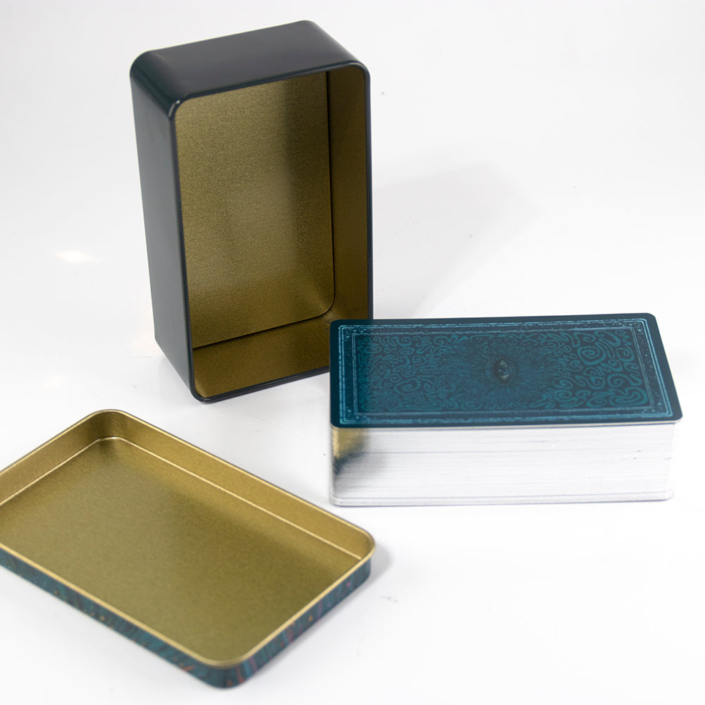 Prisma Visions Tarot Metal Box & Tin Box Gold-Plated Edge Process - TAROT DECK