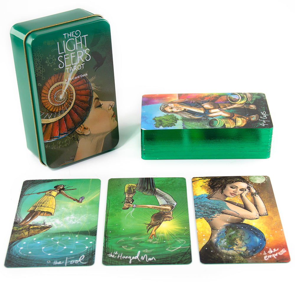 Light Seer's Tarot Metal Box & Tin Box Gold-Plated Edge Process - TAROT DECK