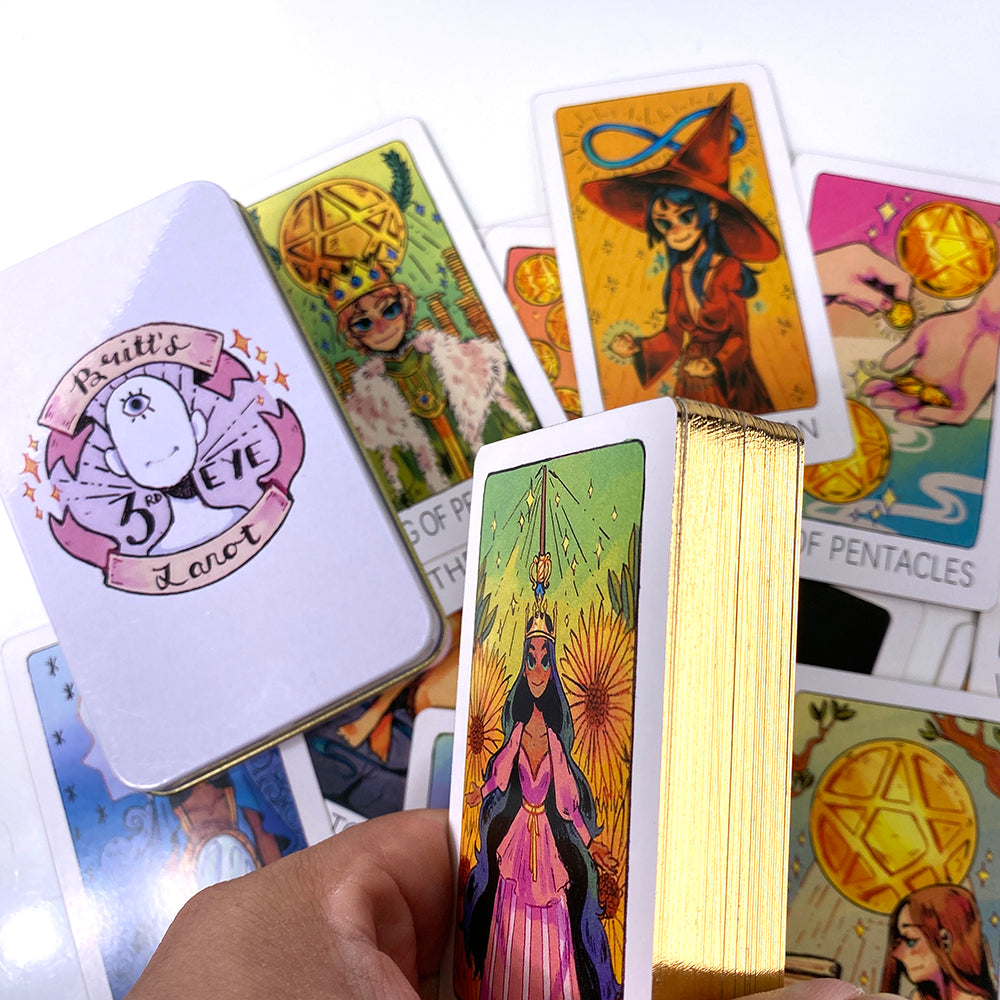 Third Eye Tarot Metal Box & Tin Box Gold-Plated Edge Process - TAROT DECK