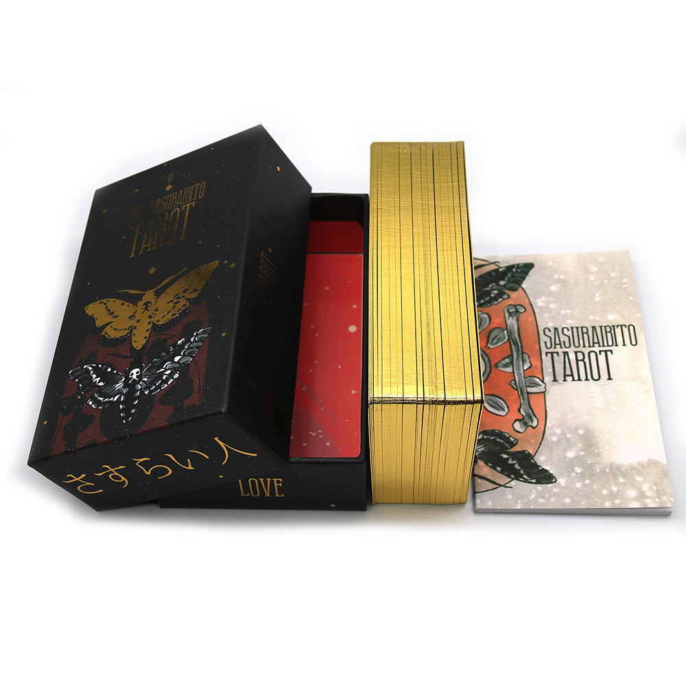 The Sasuraibito Tarot 78 Card Deck And 63-page Guidebook Original Divination Gilt Edge Beautiful Sturdy Lidded Box - TAROT DECK