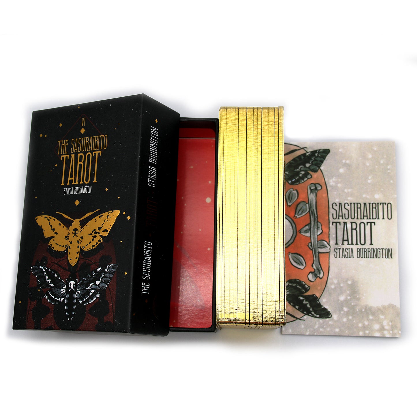 The Sasuraibito Tarot 78 Card Deck And 63-page Guidebook Original Divination Gilt Edge Beautiful Sturdy Lidded Box - TAROT DECK