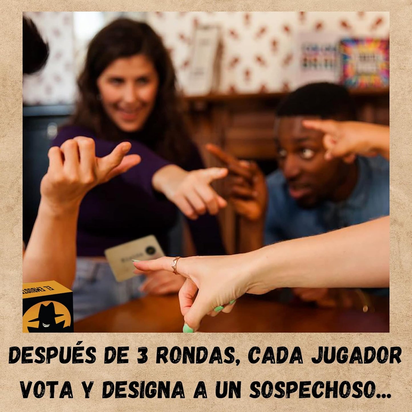 El Embustero - ¿Conseguirás desenmascararlo? ¡Faroles, Creatividad, Juegos de Palabras y sospechas! Juego de Mesa - Familiar, Adultos y Chicos