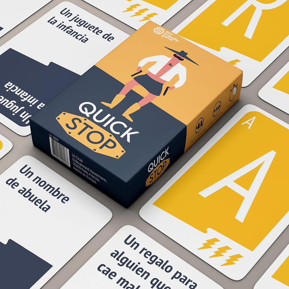 Quick Stop juego de cartas Juegos de Mesa Dinámico y Divertido para Familia y Amigos Versión Entretenida del Juego Stop Español