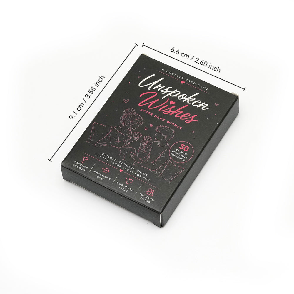 Unspoken Wishes Couples Card Game After Dark Wishes Intimacy Building Romantic Connection Game Spicy And Playful Dare Cards Relationship Bonding Deep Conversation Starters Date Night Game
