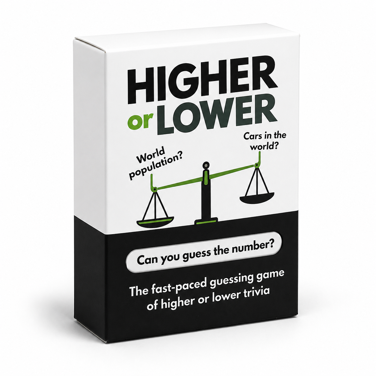 100 pcs cards Higher or Lower Trivia Card Game Fast Paced Guessing Game With Question Cards Compare Facts Knowledge Challenge Travel Friendly Party Game Family Game Night Educational Quiz Card Game