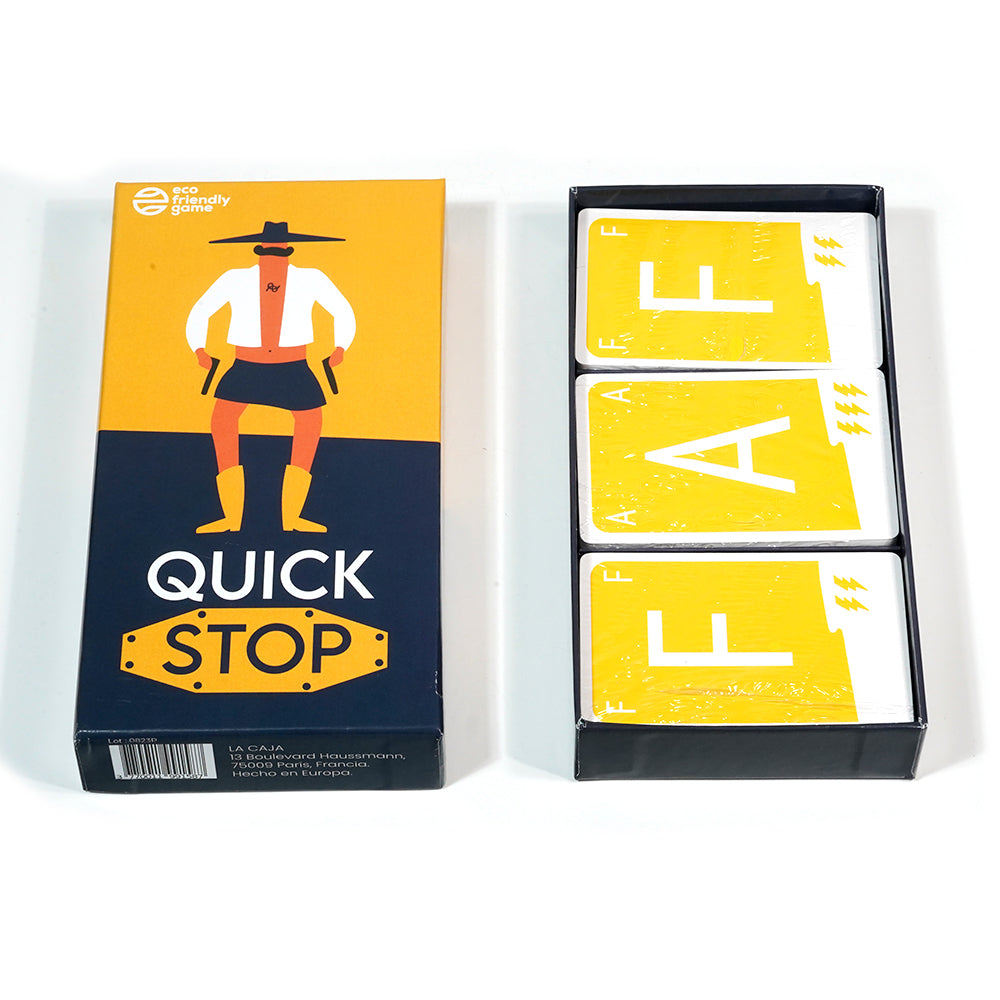 Quick Stop juego de cartas Juegos de Mesa Dinámico y Divertido para Familia y Amigos Versión Entretenida del Juego Stop Español