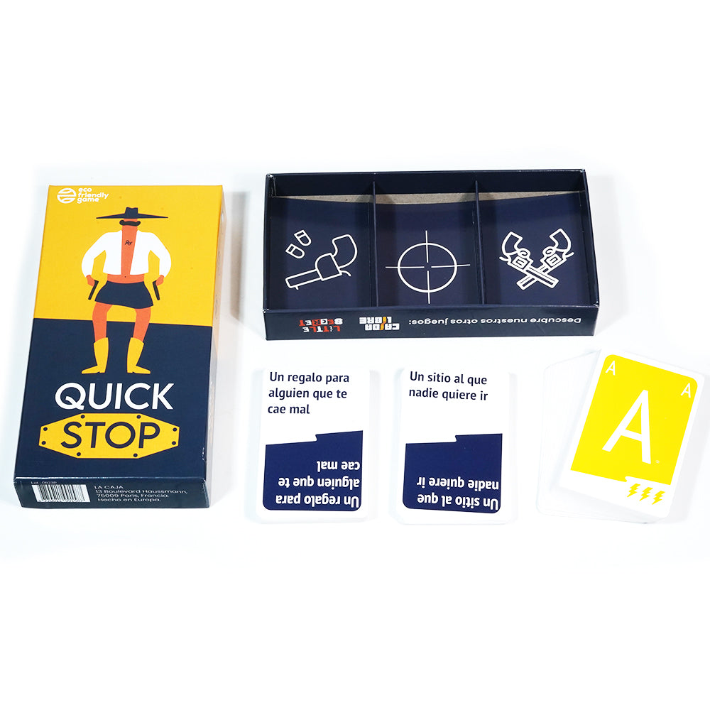 Quick Stop juego de cartas Juegos de Mesa Dinámico y Divertido para Familia y Amigos Versión Entretenida del Juego Stop Español