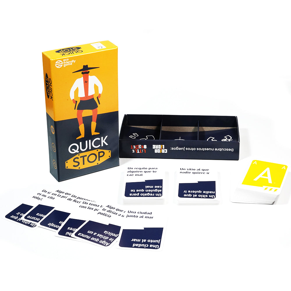 Quick Stop juego de cartas Juegos de Mesa Dinámico y Divertido para Familia y Amigos Versión Entretenida del Juego Stop Español