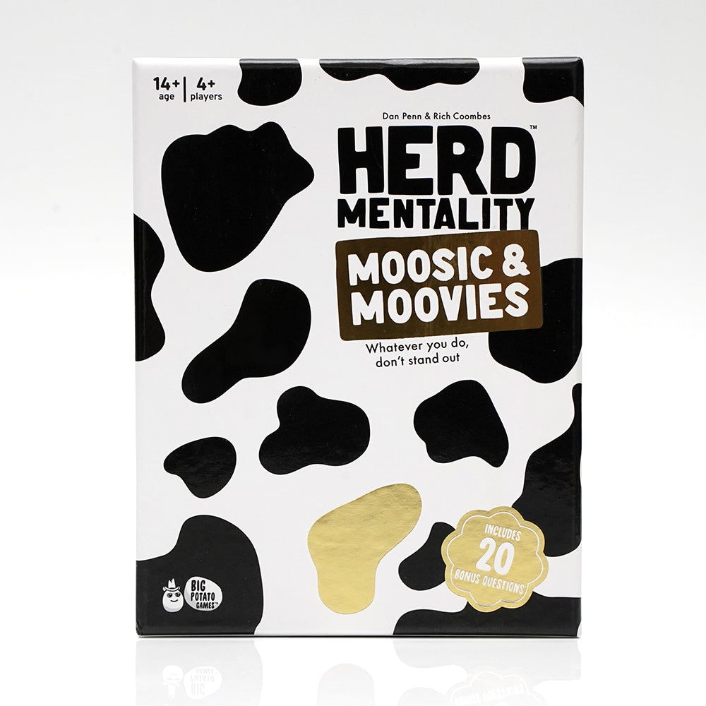 Herd Mentality Moovies & Moosic Board Game Fun for The Whole Family Card Game A Family Game Expansion