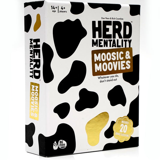 Herd Mentality Moovies & Moosic Board Game Fun for The Whole Family Card Game A Family Game Expansion