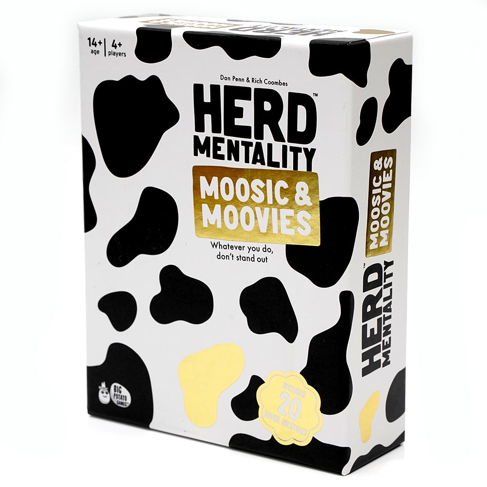 Herd Mentality Moovies & Moosic Board Game Fun for The Whole Family Card Game A Family Game Expansion