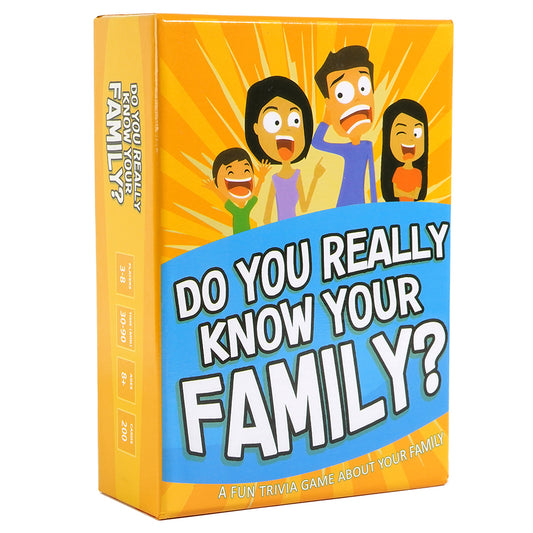 Do You Really Know Your Family Card Game A Fun Family Board Game Filled with Conversation Starters and Challenges Great for Kids Teens and Adults