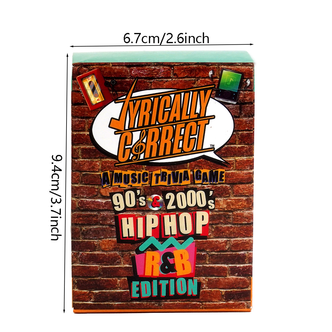 Lyrically Correct 90's and 2000's Hip Hop and R & B Music Trivia Card Game Multi-Generational Family Gatherings, Adult Game Night and Fun Trivia