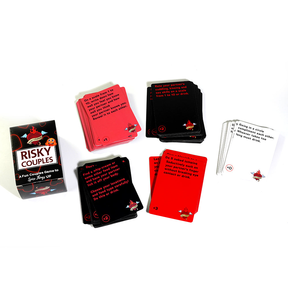 Risky Couples Super Fun Couples Game For Date Night: 150 Spicy Dares & Questions For Your Partner. Romantic Anniversary & Valentines Gifts. Card Game For Couple