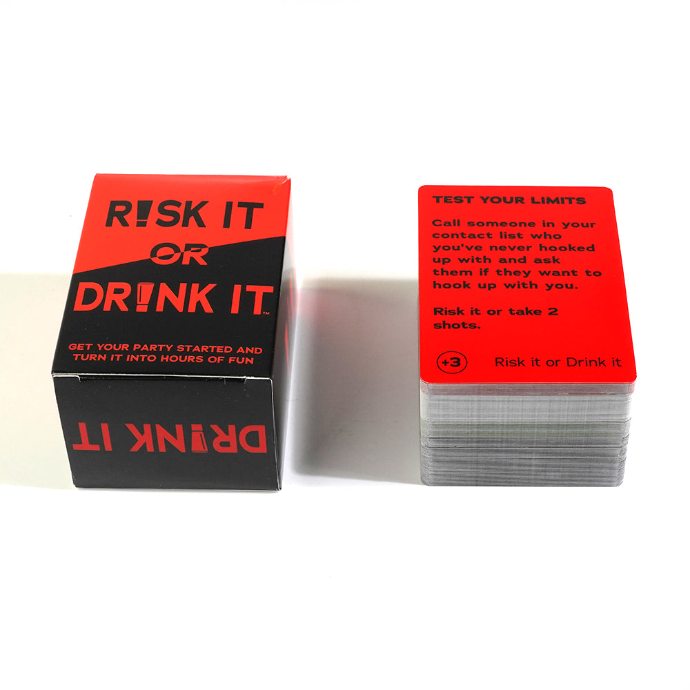 Risk It Or Drink It Fun Party Game For College Card Game Drinking Game