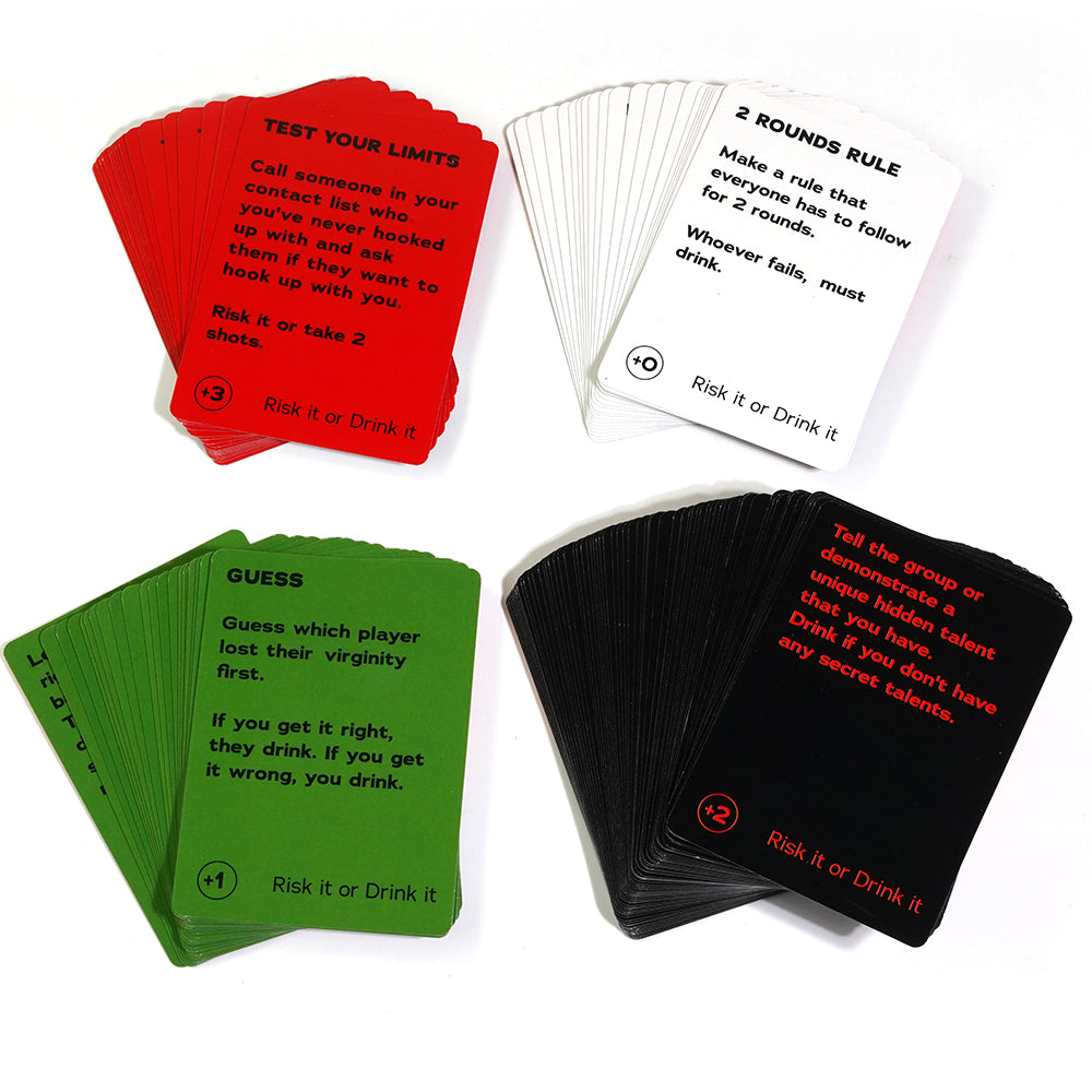Risk It Or Drink It Fun Party Game For College Card Game Drinking Game