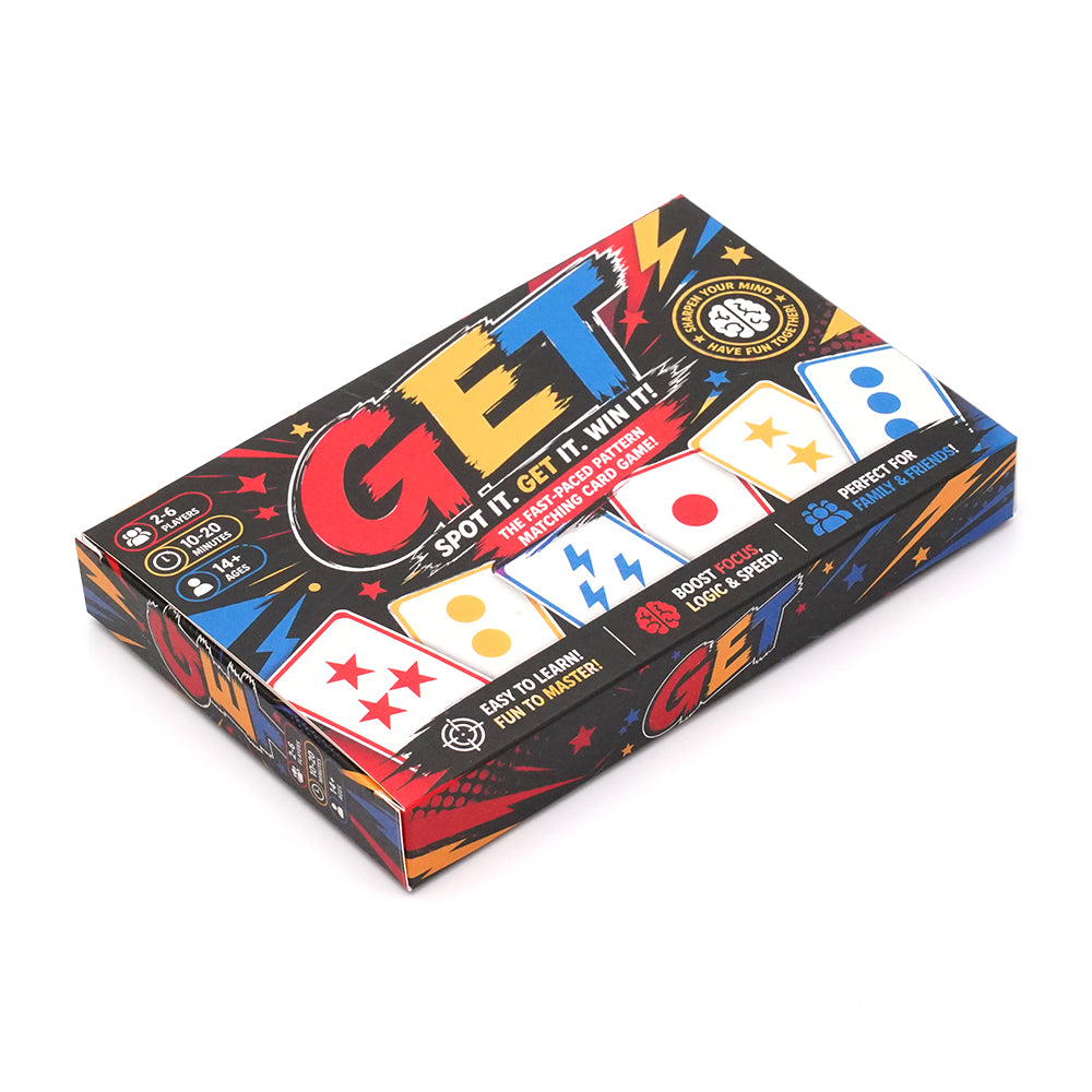 Fast Paced Visual Pattern Matching Card Game Brain Training Challenge with Real Time Shape Color Number and Symbol Recognition Quick Thinking Logic Focus Observation Skills Competitive Family Party Game