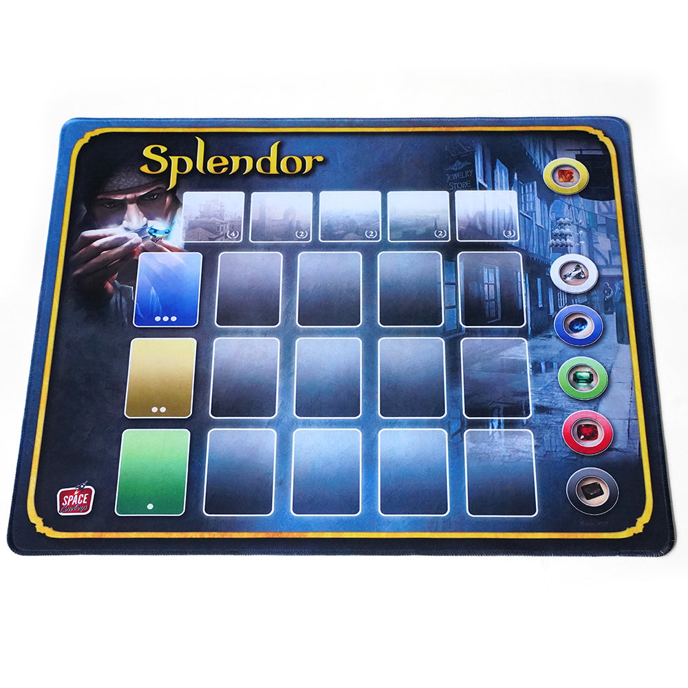 Splendor Board Game Playmat Map Mat Board Game Accessories Mat Large Original Large Size 60cmx50cm Rubber Table Mat HD Map