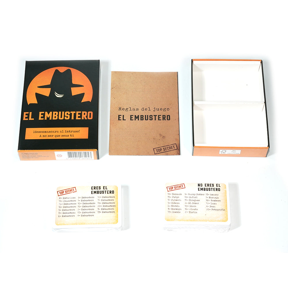 El Embustero - ¿Conseguirás desenmascararlo? ¡Faroles, Creatividad, Juegos de Palabras y sospechas! Juego de Mesa - Familiar, Adultos y Chicos