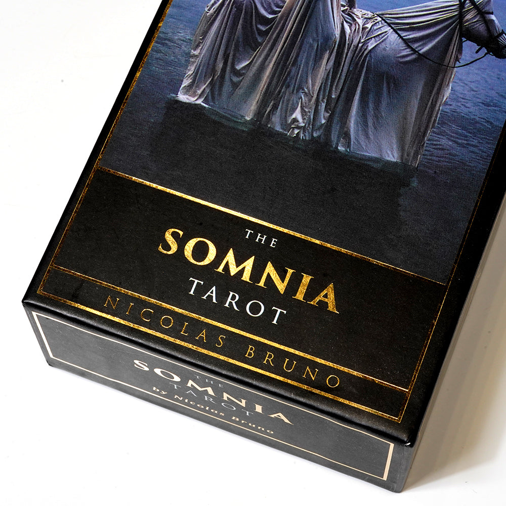 The Somnia Tarot Deck Hardcover Gilt Edge Edition by Nicolas Bruno 78 Card 2.75in x 4.75in (70mm x 120mm) with Guidebook