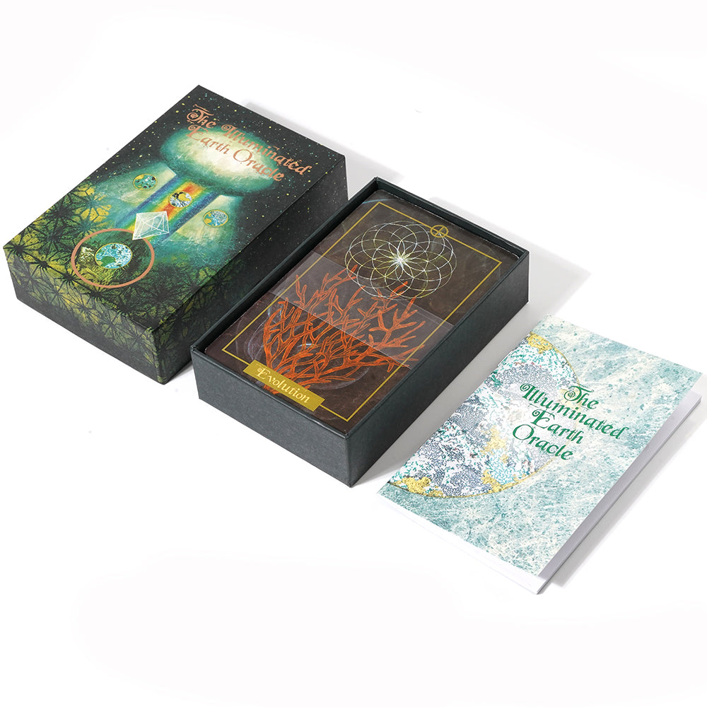 Illuminated Earth Oracle Card Deck Tarot Divination 63-Card Oracle Deck Inspired By The Beauty And Mystery Of The Natural World - TAROT DECK