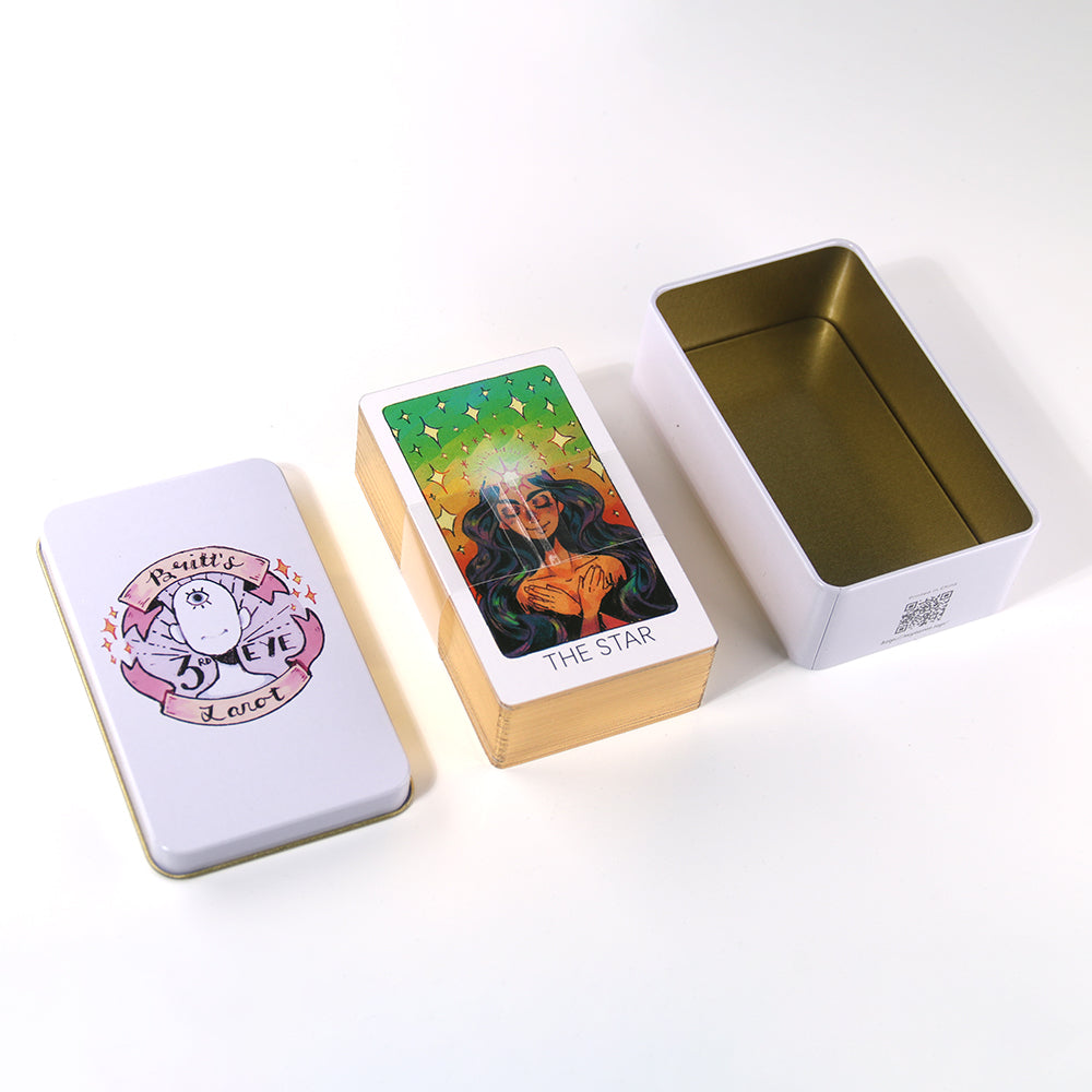Third Eye Tarot Metal Box & Tin Box Gold-Plated Edge Process - TAROT DECK