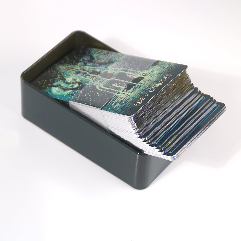 Prisma Visions Tarot Metal Box & Tin Box Gold-Plated Edge Process - TAROT DECK