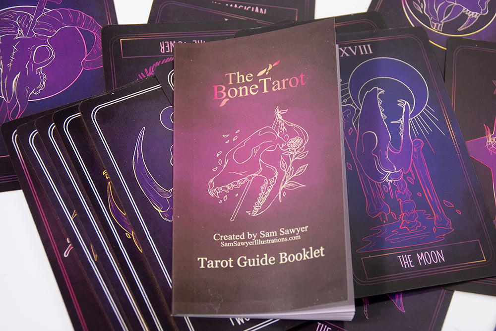 The Bone Tarot Deck, intuitive, divination deck, 78 card tarot - TAROT DECK